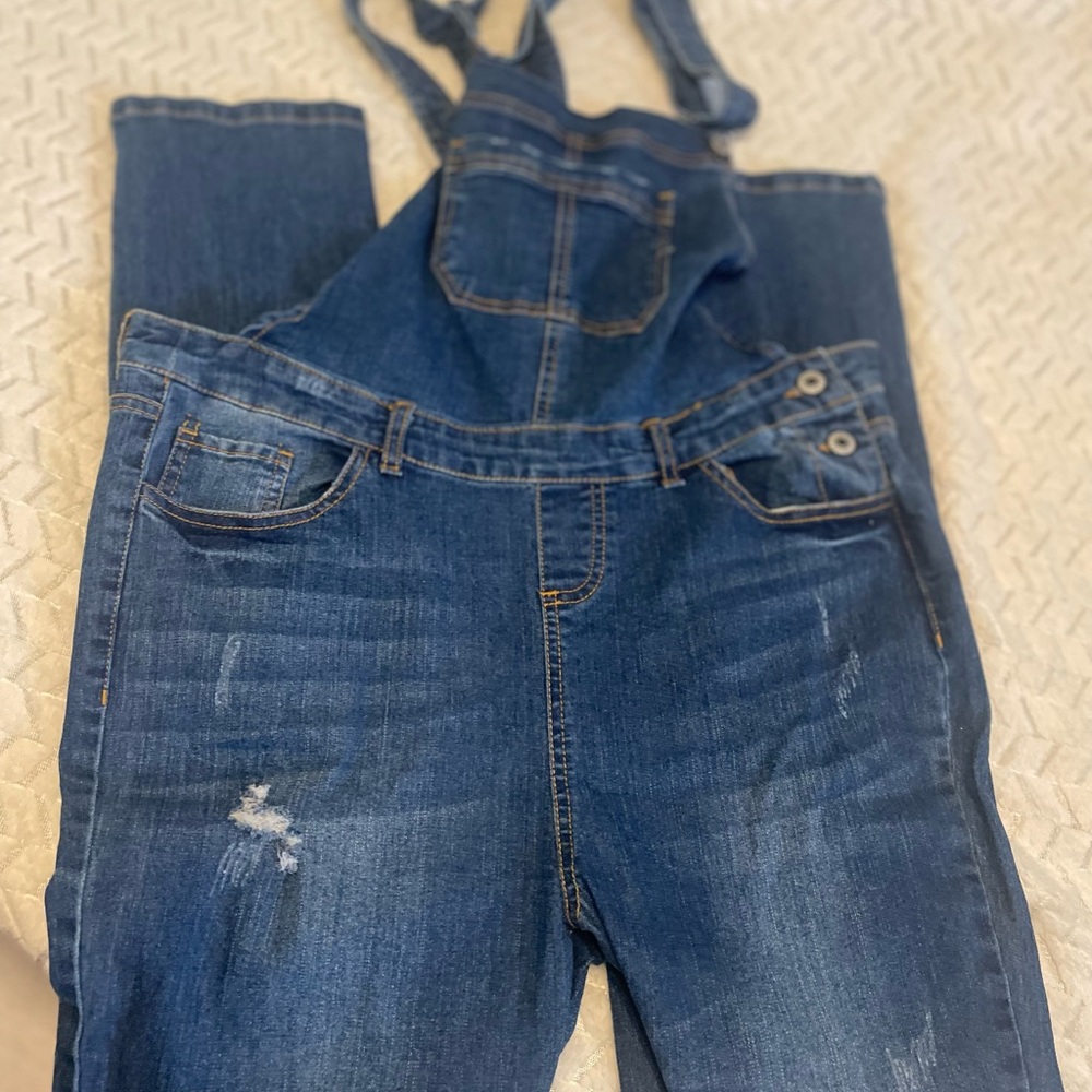 Love Tree Classic Blue Denim Overalls